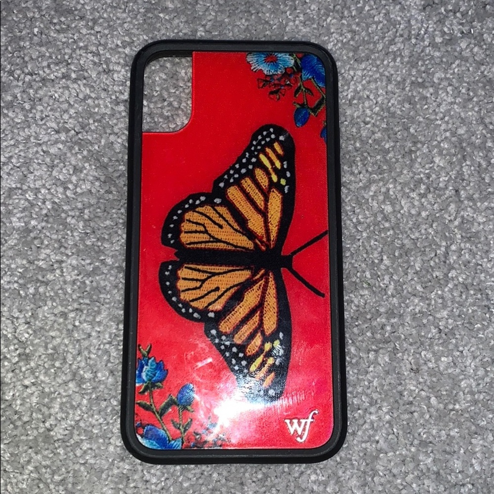 Butterfly Wildflower IPhone X/XS case (never used)